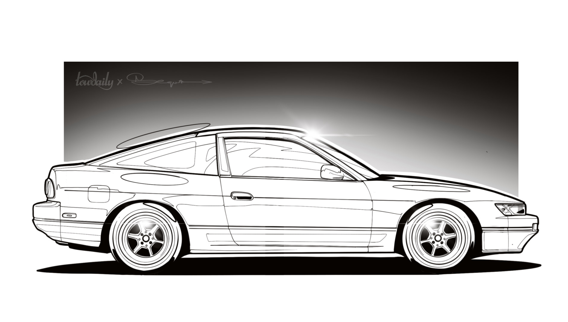 Nissan Silvia s13 чертеж