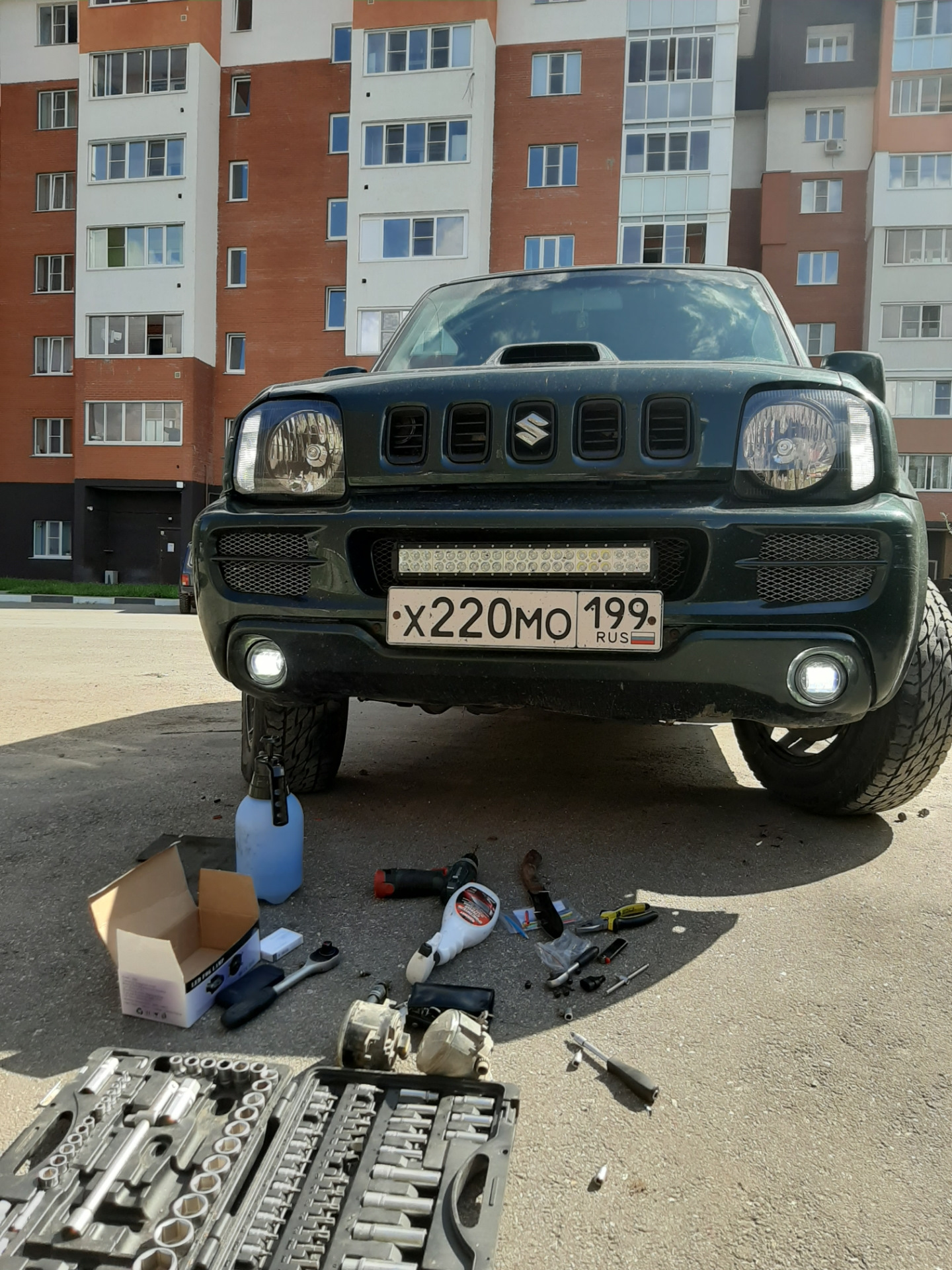 LED птф Suzuki Jimny — Suzuki Jimny, 1,3 л, 2008 года | тюнинг | DRIVE2