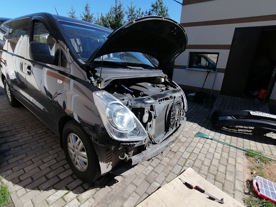 Новая правая фара — Hyundai H-1 (2G), 2,5 л, 2008 года | своими руками ...