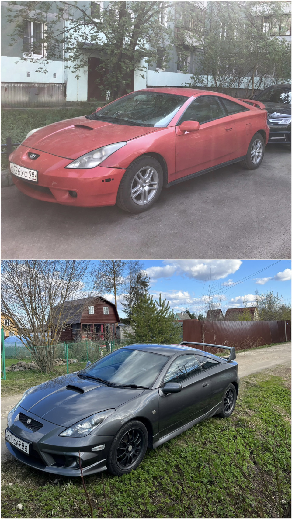 До/После — Toyota Celica (230), 1,8 л, 2000 года | тюнинг | DRIVE2