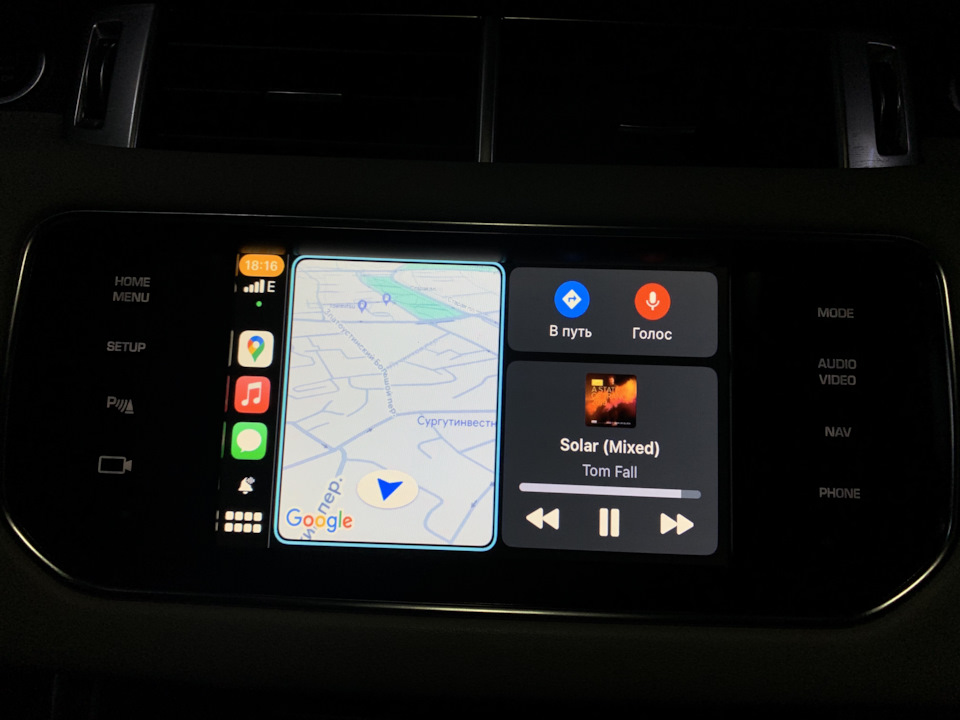 Вот так выглядит основное меню, очень удобно. — Land Rover Range Rover Sport (2G)