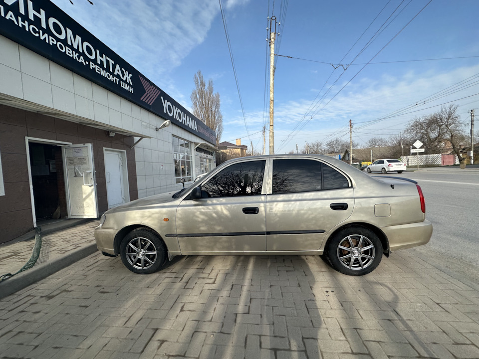 R14 диски и новая летняя резина — Hyundai Accent (2G), 1,5 л, 2004 года ...