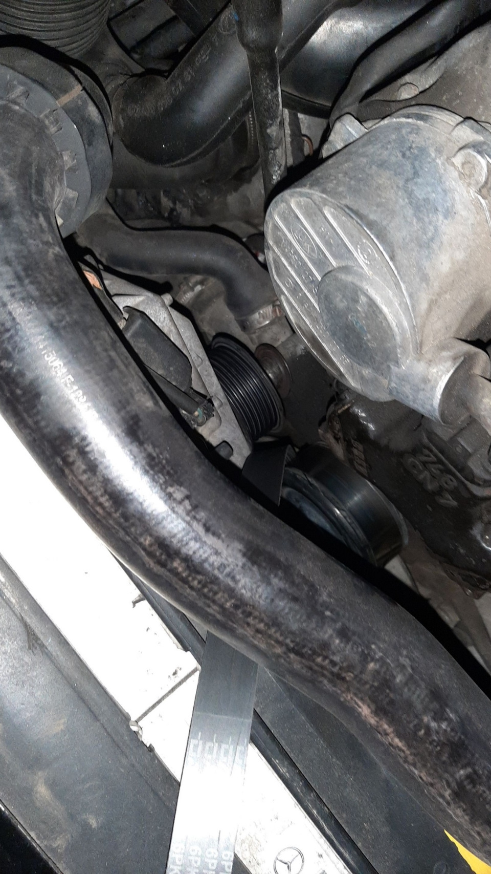 W163 замена паразитного ролика — Mercedes-Benz M-Class (W163), 2,7 л ...