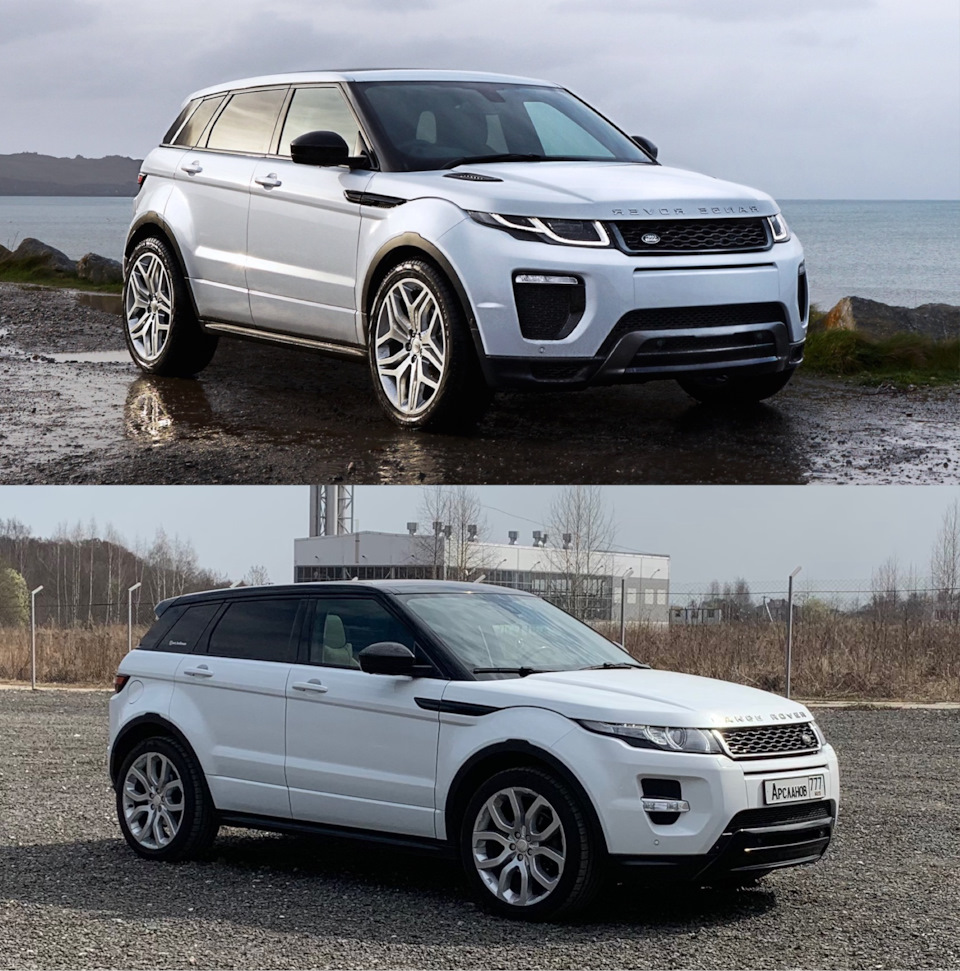 Range rover evoque рестайлинг отличия