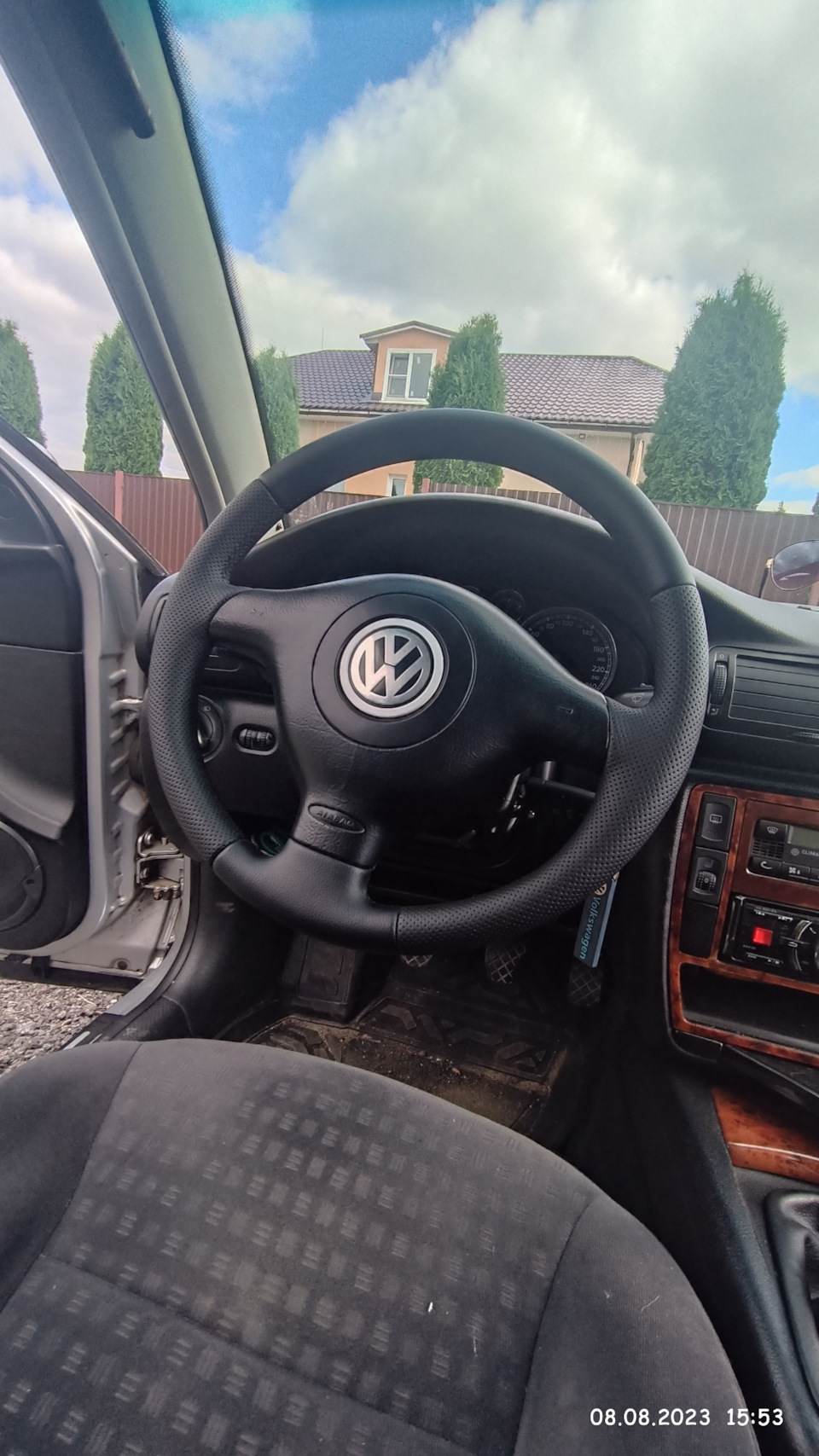 Руль в кожу — Volkswagen Passat B5, 1,8 л, 2003 года | стайлинг | DRIVE2