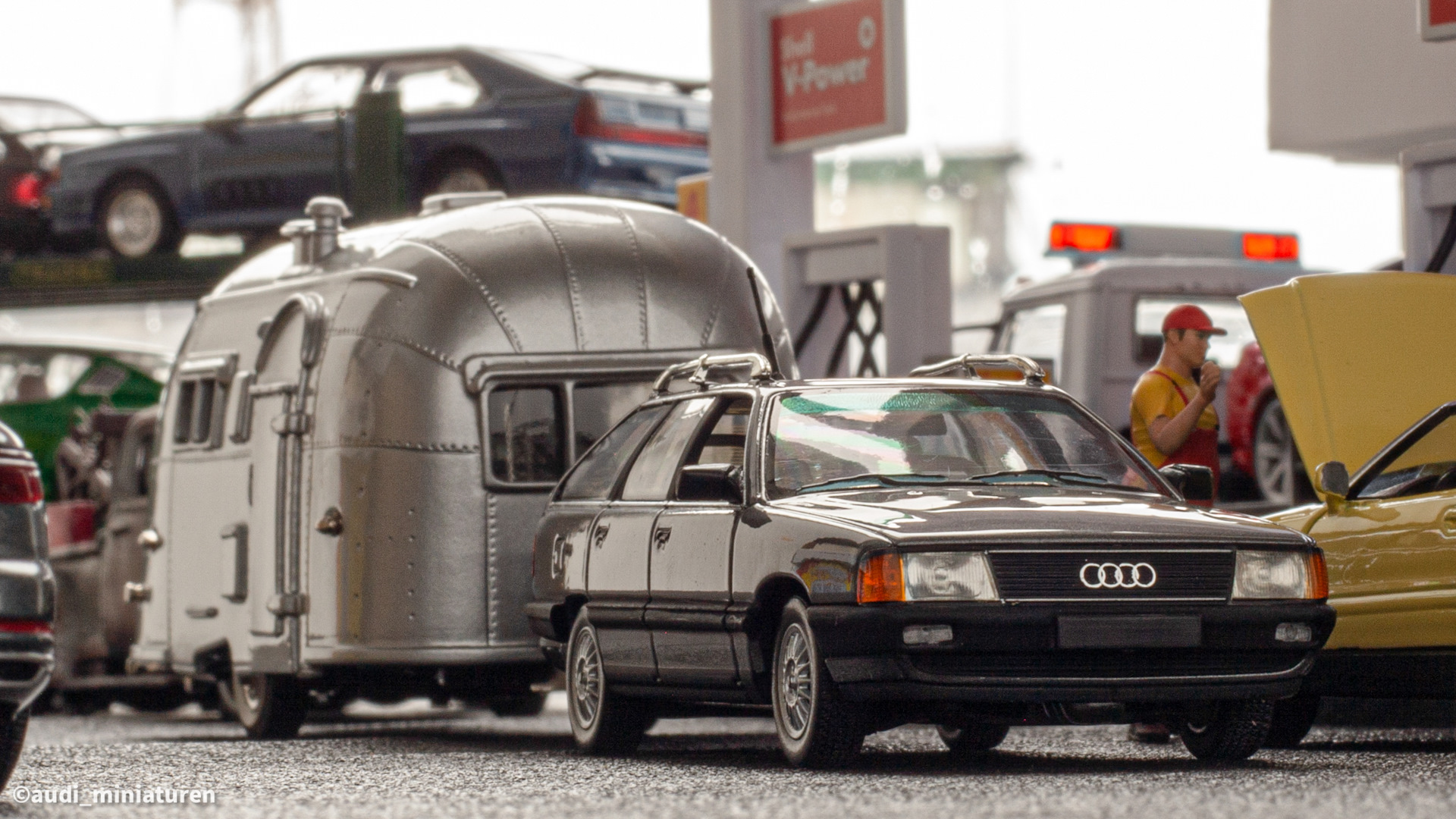 1988 Audi 100 C3 Avant Typ (44) Titan metallic (Minichamps) 1:43 —  Сообщество «Масштабные Модели» на DRIVE2