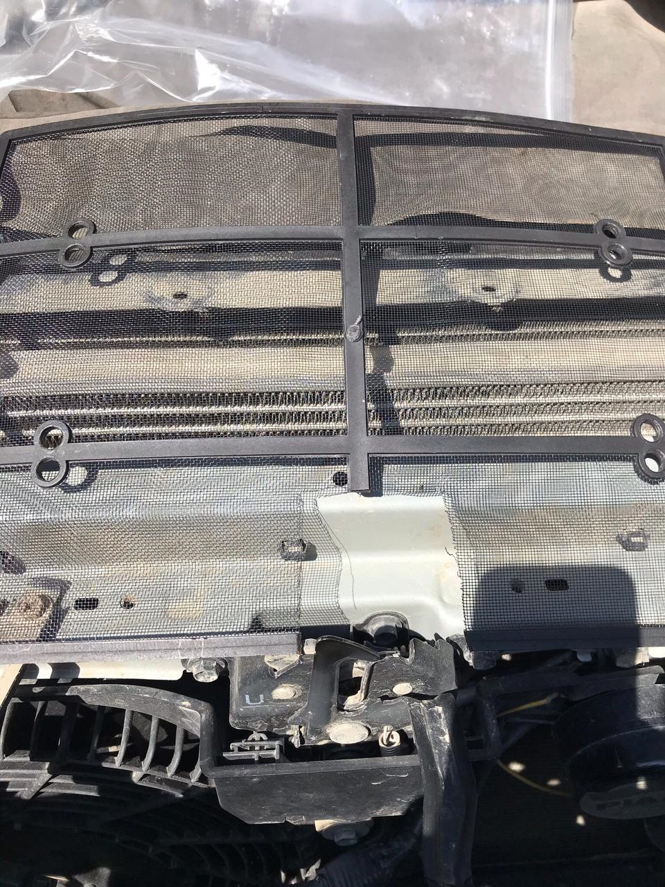 Сетка в решетку радиатора — Toyota Land Cruiser Prado 150-series, 2,8 л ...