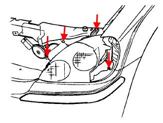 Как снять фары на hyundai