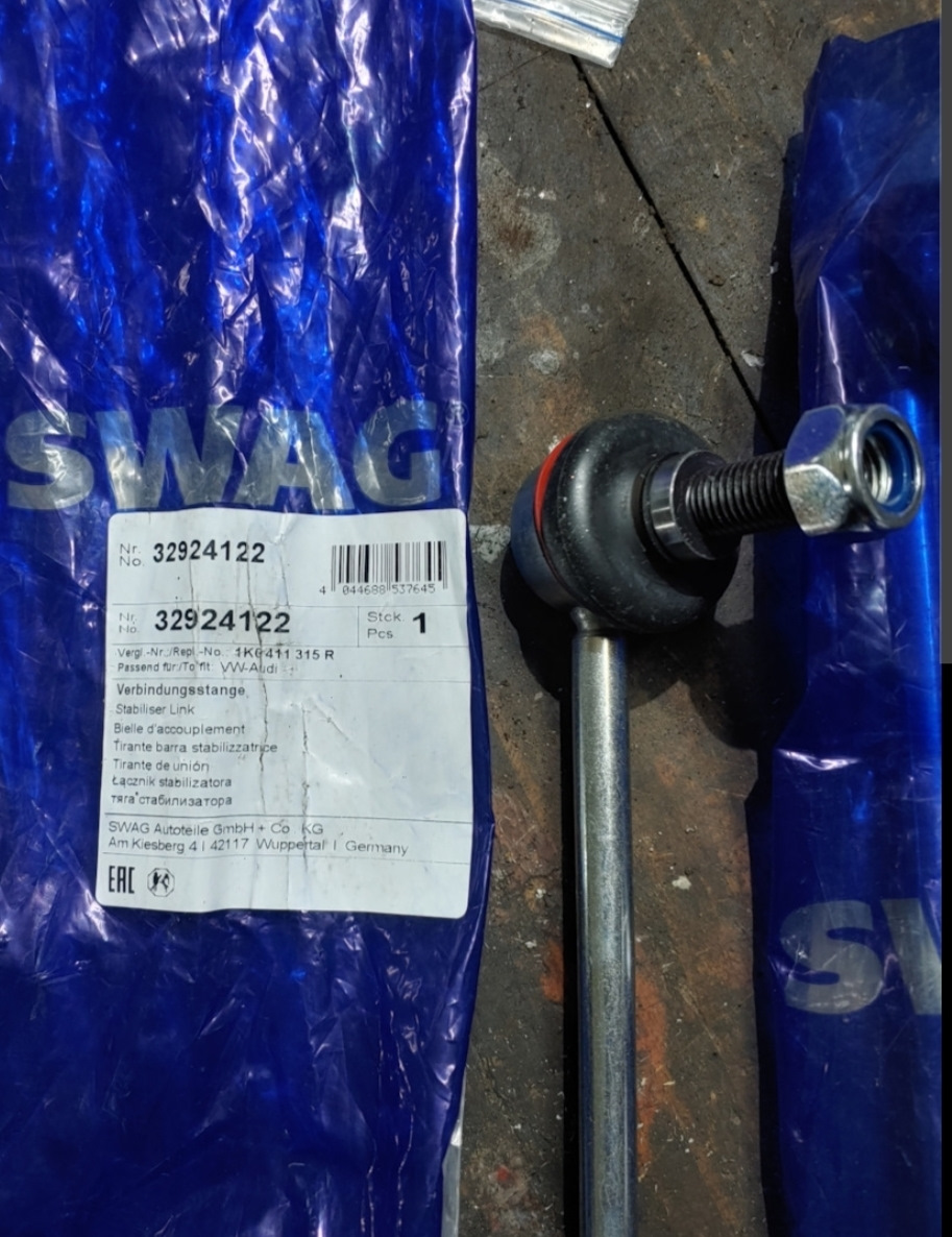 Передние стойки стабилизатора — Skoda Octavia A5 Mk2, 1,6 л, 2012 года ...