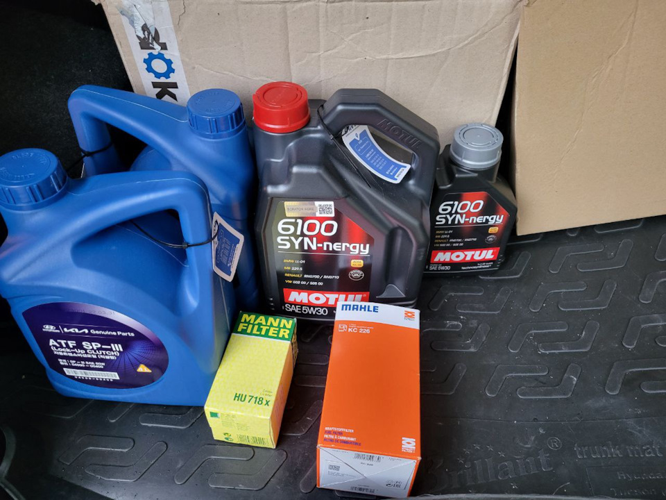 Очередная замена масла в ДВС + АКПП — Hyundai Tucson (JM), 2 л, 2011 ...