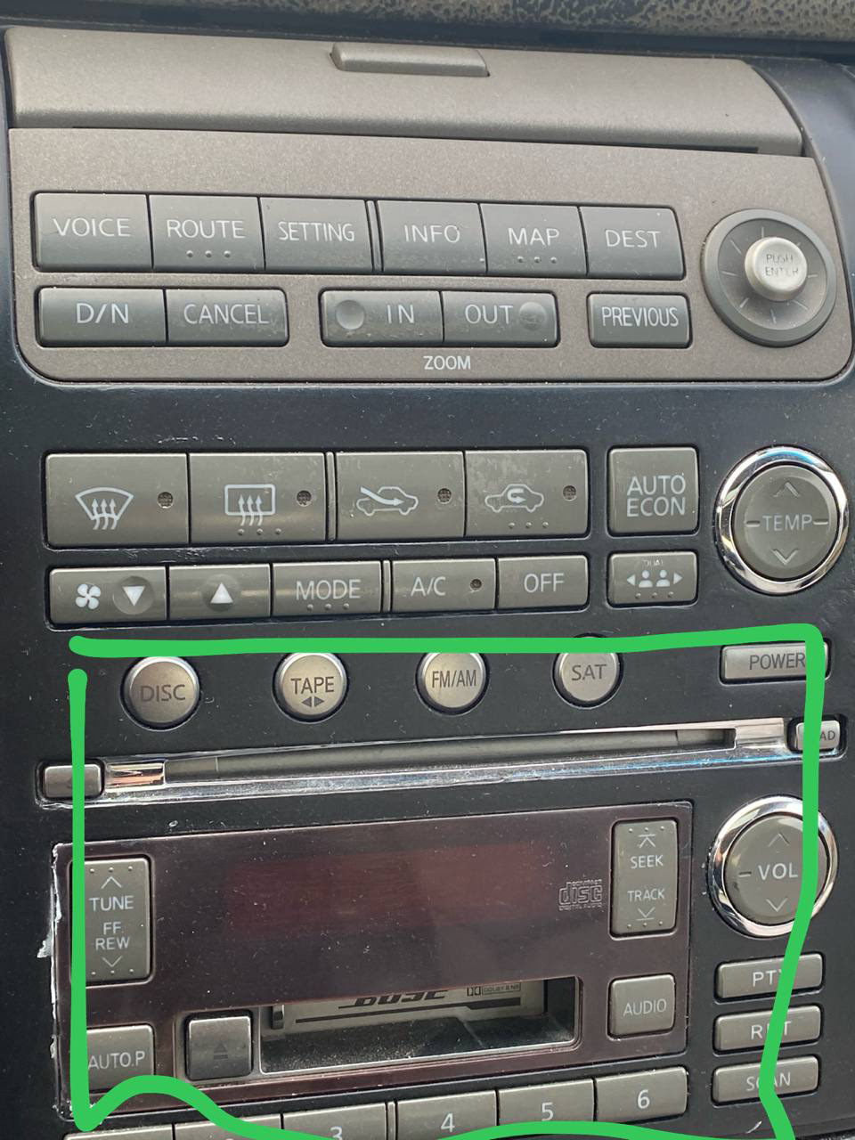 Помогите с установкой андроид магнитолы с усилителем Bose — Infiniti ...
