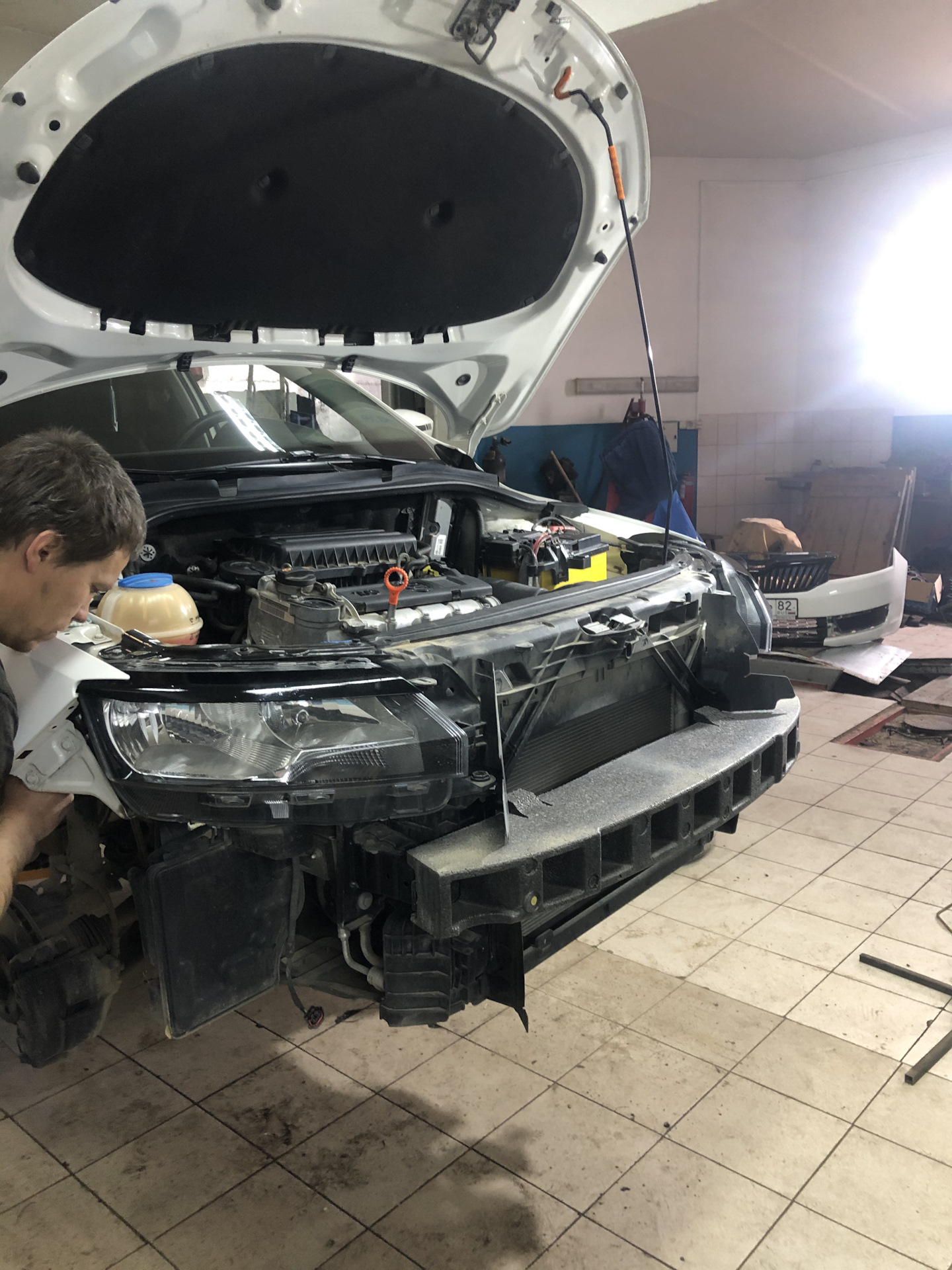 Замена радиатора кондиционера Skoda рапид — Skoda Rapid (1G), 1,6 л ...