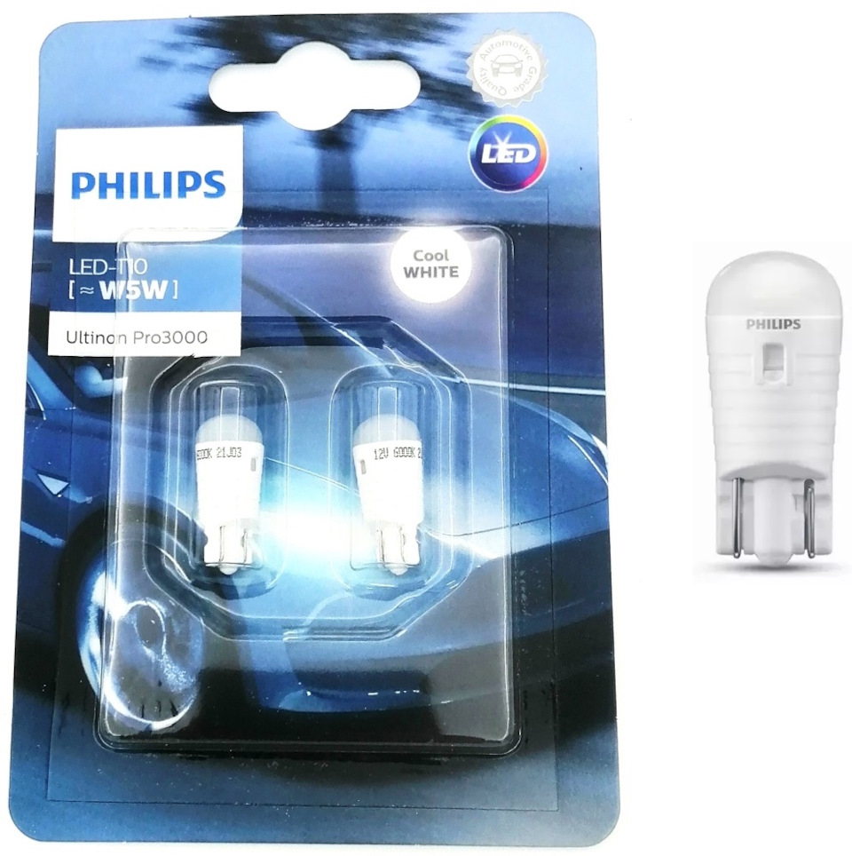 Филипс т. Philips 11961u30cwb2 w5w. Светодиодные лампы Philips Ultinon pro3000 w5w. Philips w5w 6000k Ultinon pro3000 led. Лампа светодиодная Philips w5w t10 w2.1х9.5d led cool White 6000k блистер, 2шт 12v 11961ulwx2.