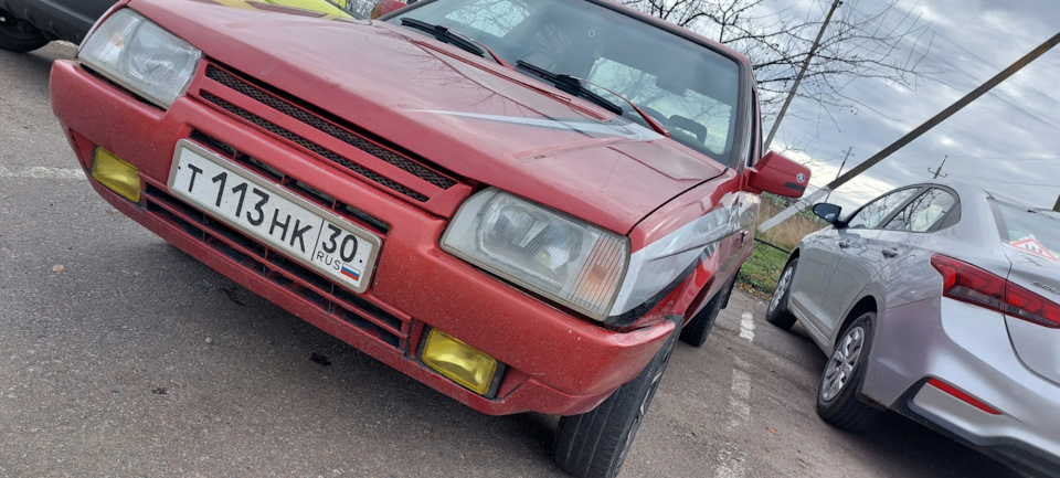 Жёлтая пленка на стекла птф — Skoda Favorit, 1,3 л, 1992 года ...