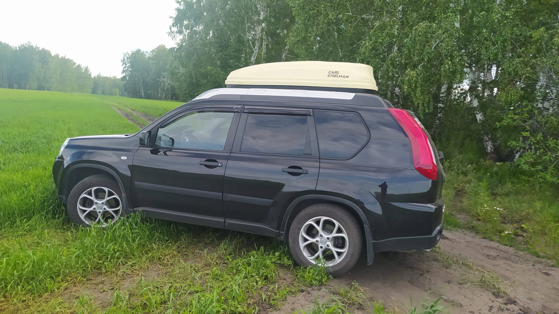 12. Поперечины на рейлинги — Nissan X-Trail II (t31), 2,5 л, 2014 года ...