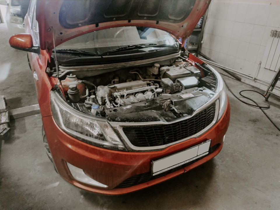 KIA RIO (Киа Рио) 2013 года с двигателем 1.6 / Удаление катализатора и ...