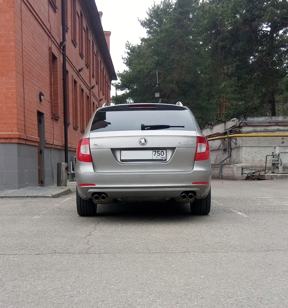возврат на европодвеску, теперь и сзади — Skoda Superb Combi (Mk2), 2 л ...