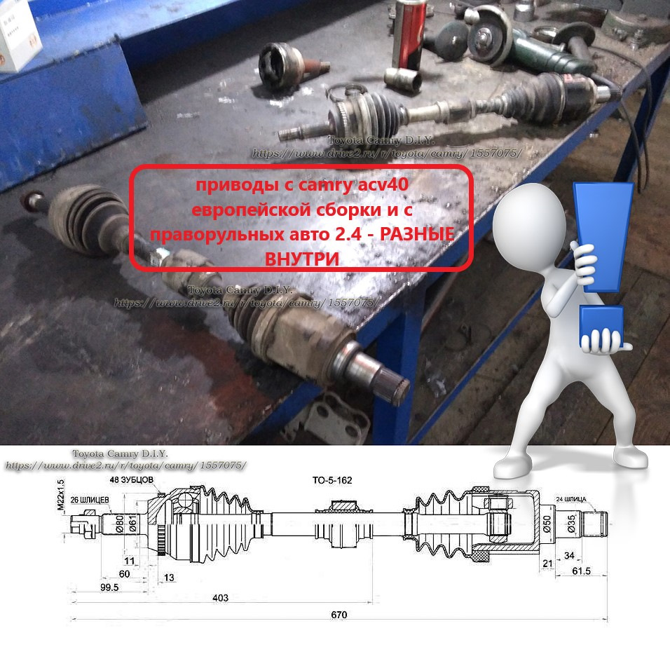 Привода toyota camry acv40. Пыльники и хомуты для них. — Toyota Camry  (XV40), 2,4 л, 2010 года | своими руками | DRIVE2