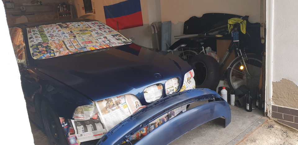 Продолжение: красим жидкой Резиной — BMW 5 series (E39), 2,5 л, 1998 ...