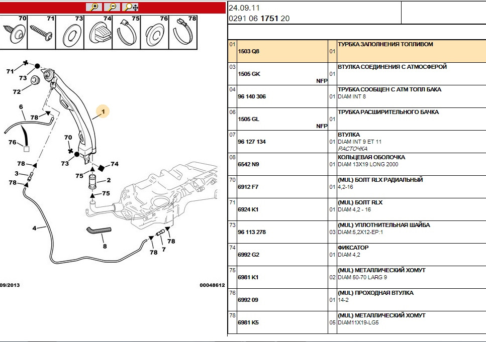 Объем бака ситроен с4 - КарЛайн.ру