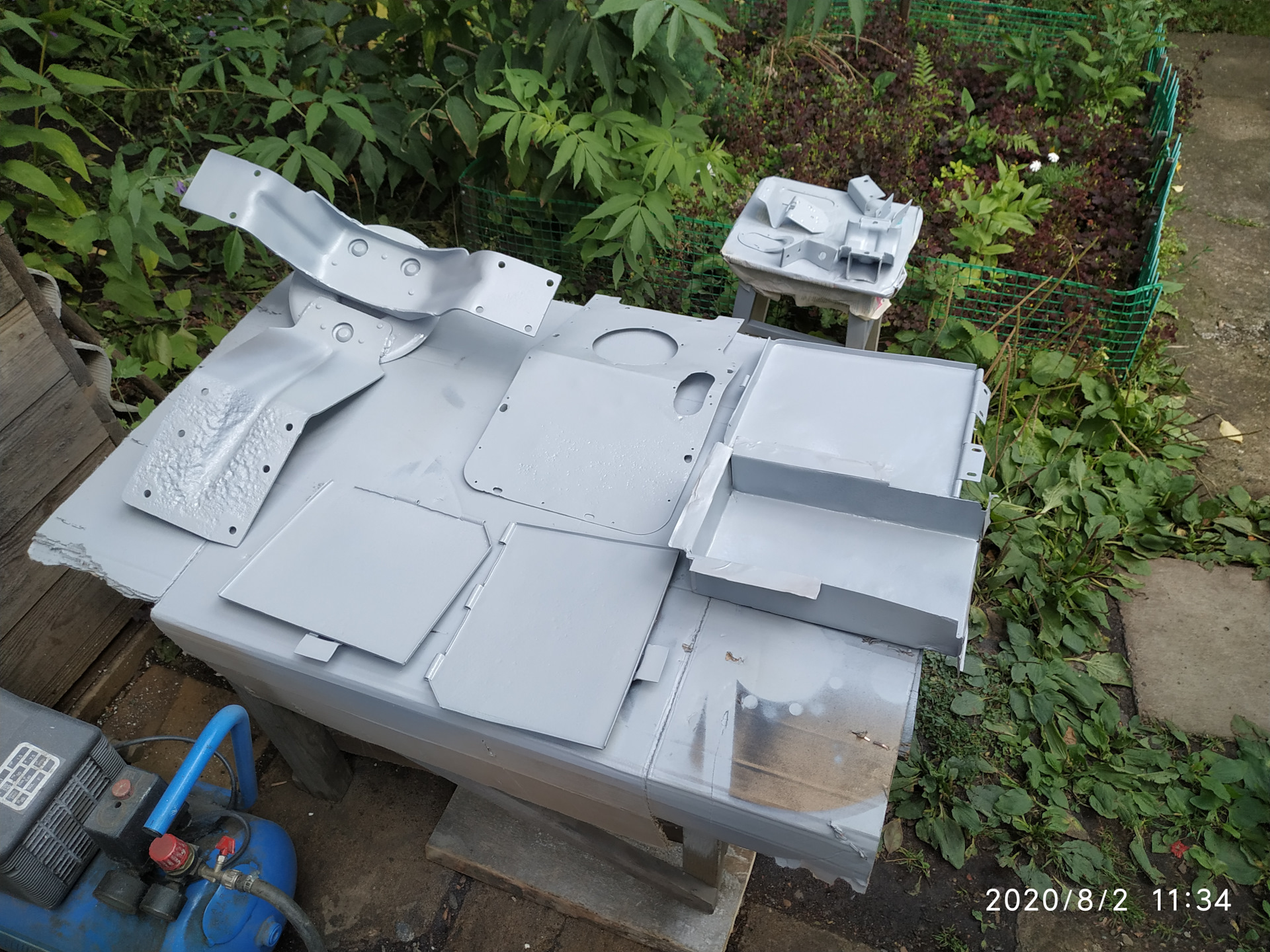 Газ-67. Кузов. Часть 6. Вырезки, пескоструй, грунтовка — ГАЗ 67, 3,3 л ...