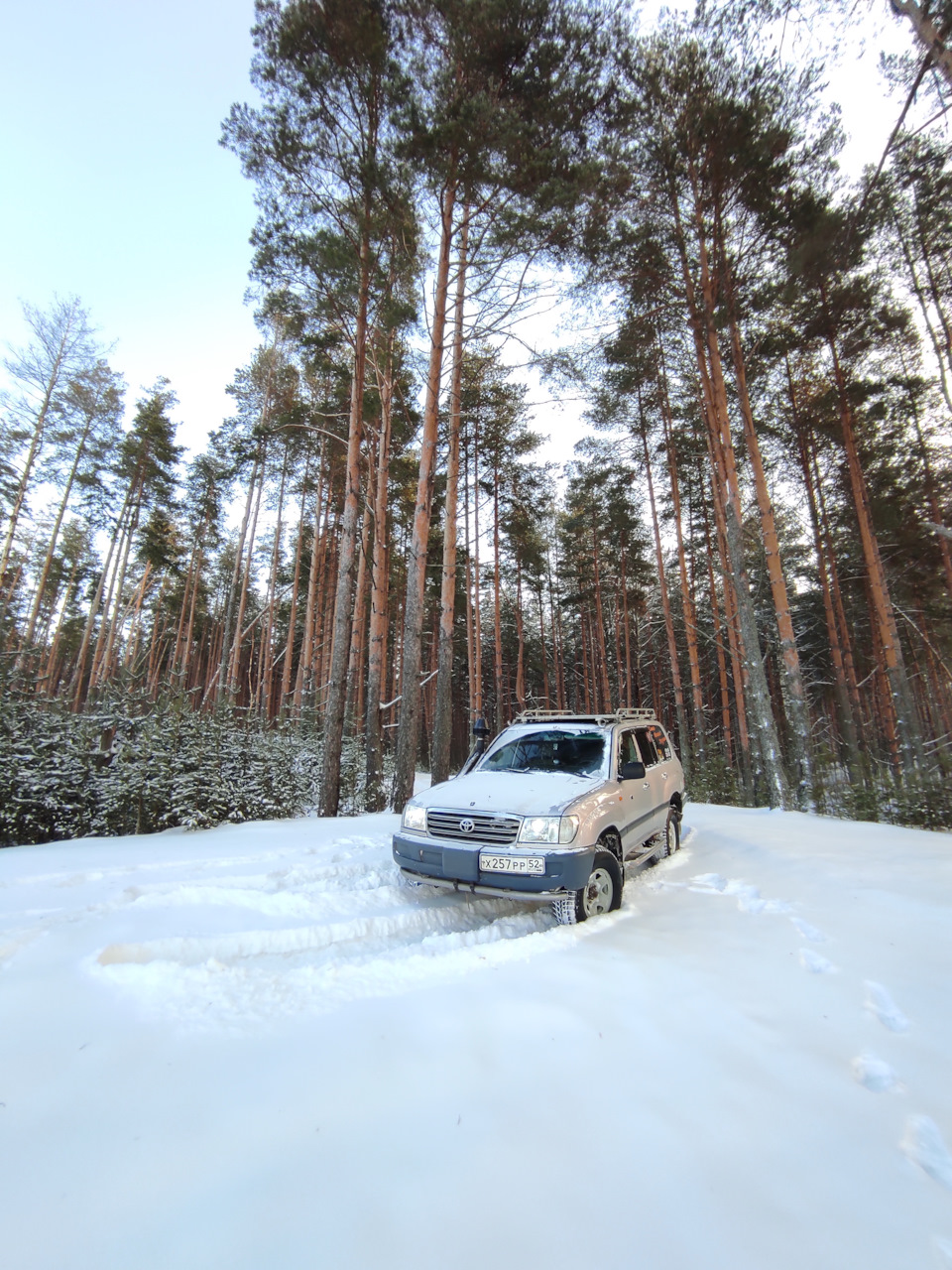 Хорошо зимой в деревне) — Toyota Land Cruiser 100, 4,2 л, 2003 года |  запчасти | DRIVE2