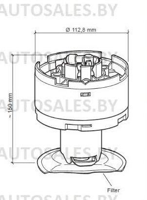 Колба топливного насоса с сеткой на Audi A6 Avant (C5), Audi A6 (C5 ...