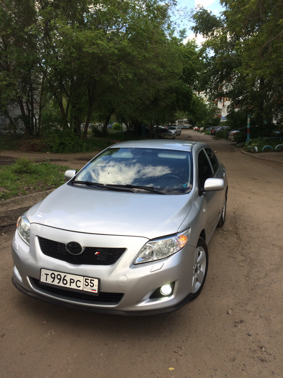 Покраска низа бампера и керамика — Toyota Corolla (140/150), 1,6 л, 2008  года | мойка | DRIVE2