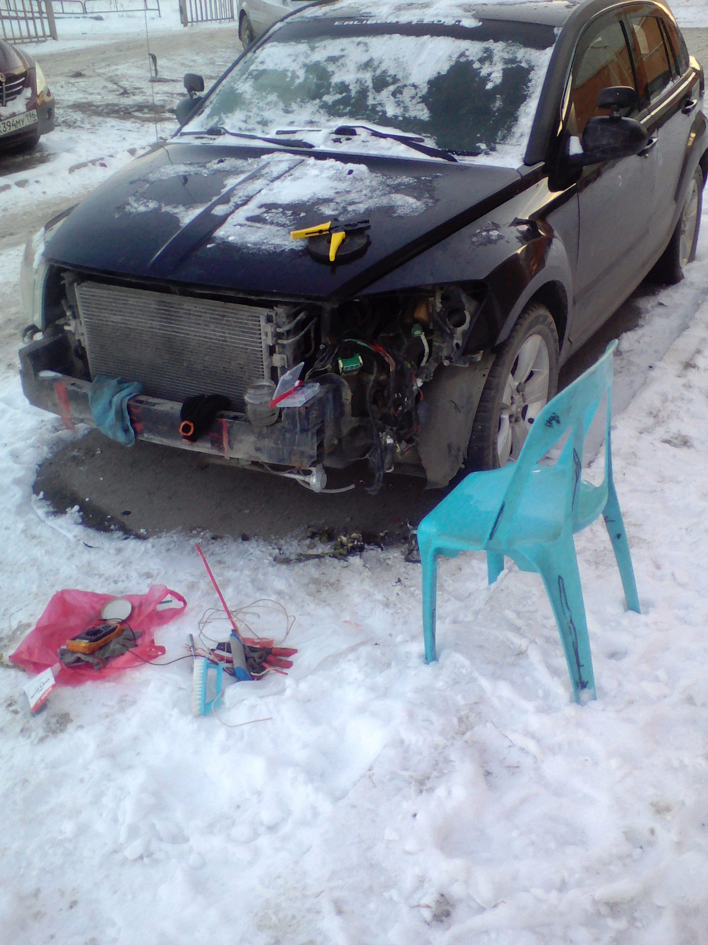 Додж Калибр. Не включаются вентиляторы охлаждения. — Dodge Caliber, 2 л ...