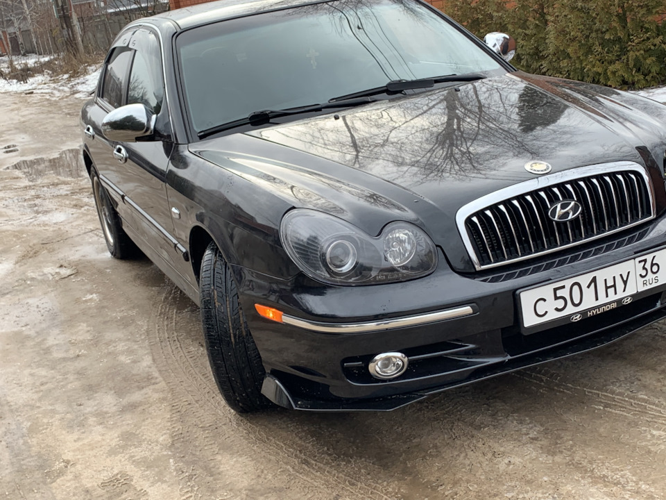 Sonata ef молдинги переднего бампера — Hyundai Sonata IV (EF), 3 л ...