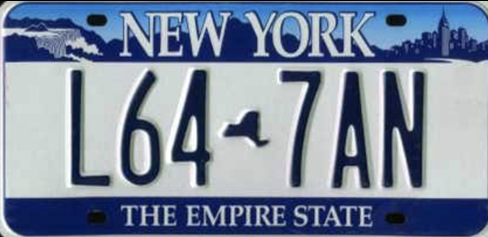 Номер new york. New York License Plate. Номера Нью Йорка. NY на номерах. New York car Plate.