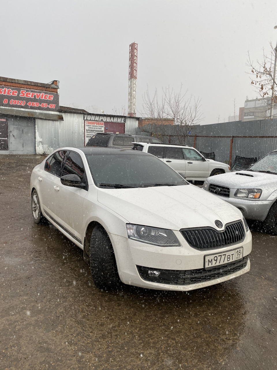 Тонировка в круг — Skoda Octavia A7 Mk3, 1,4 л, 2013 года | аксессуары |  DRIVE2