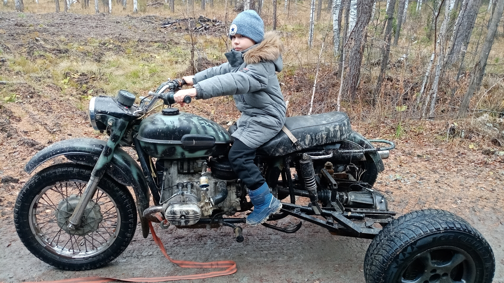 Самодельный трицикл из мотоцикла “Урал”