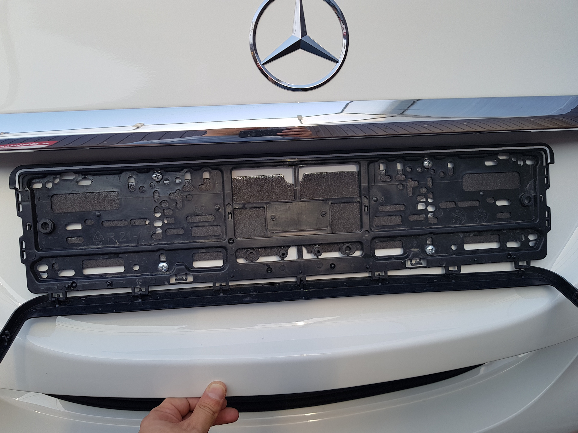 Демпферная прокладка для номера — Mercedes-Benz C-class (W205), 1,6 л ...