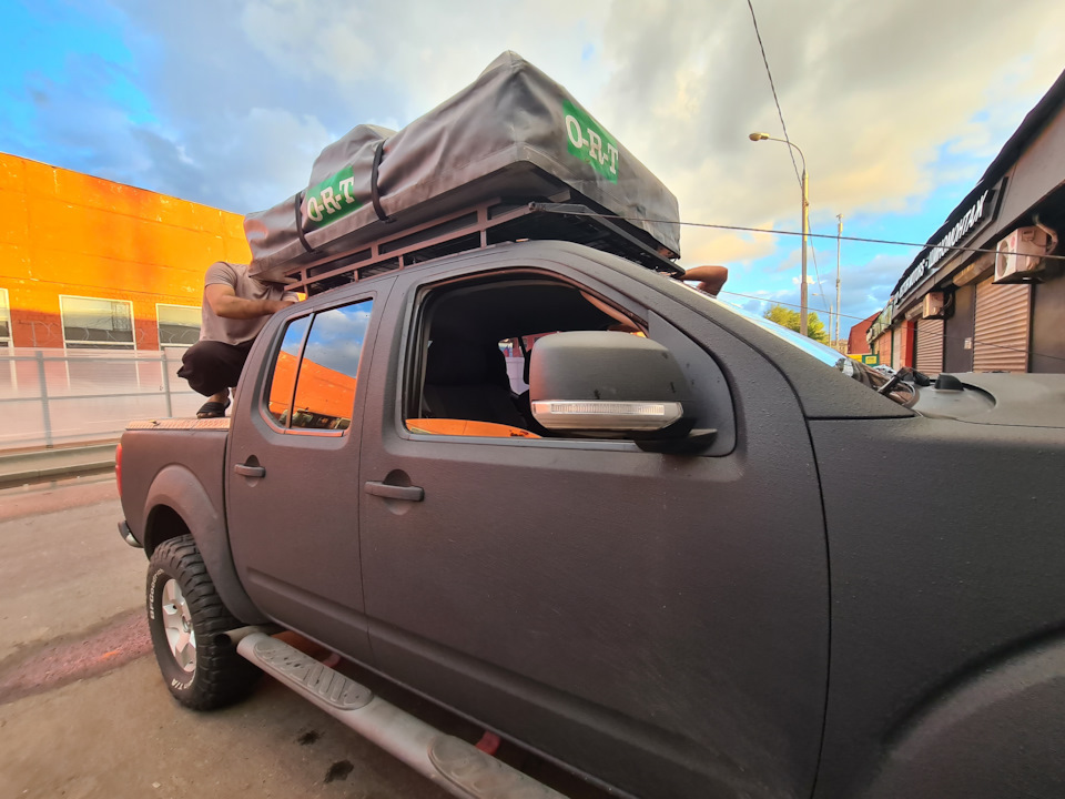 Автопалатка на крышу авто — Nissan Navara (2G), 2,5 л., 2007 года ...