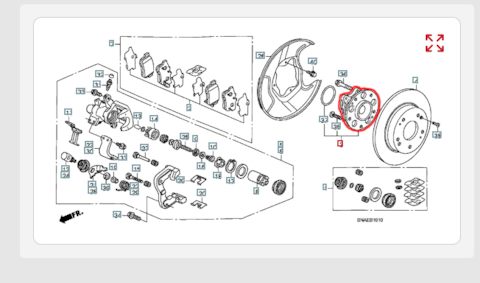 Подшипник ступицы honda civic 4d