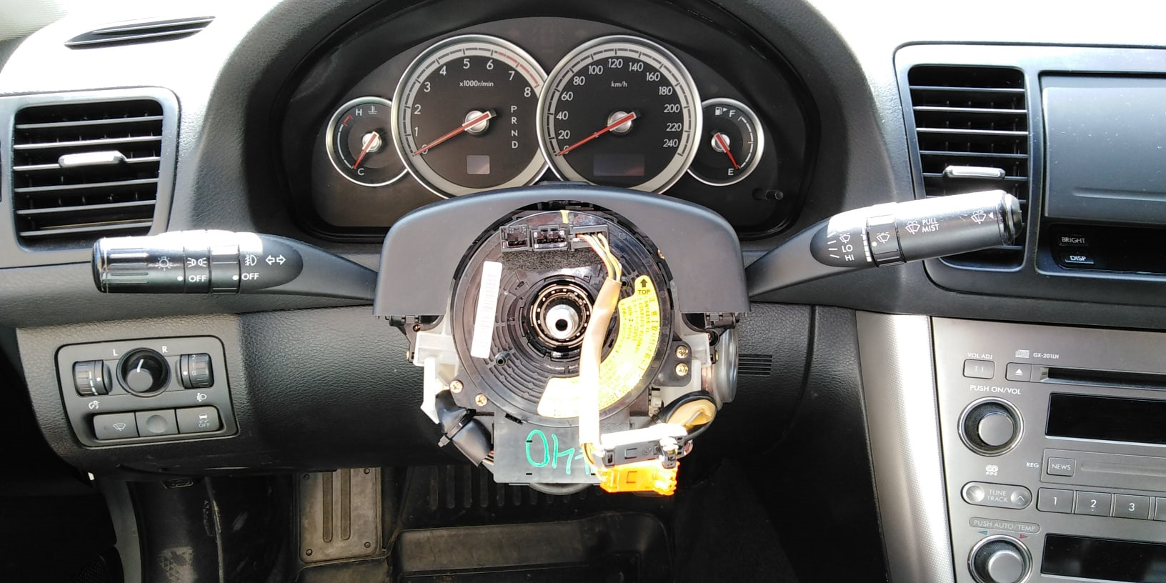 Как снять рулевую улитку и уложить шлейф внутри неё? — Subaru Legacy ...