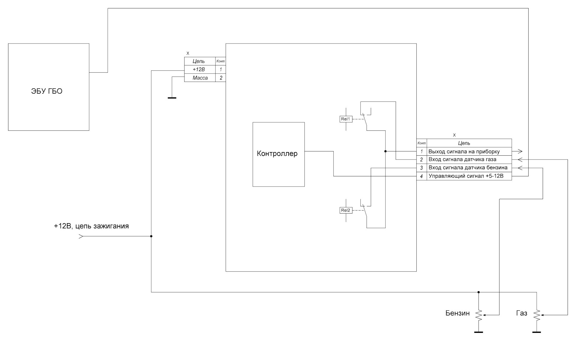 Схема контроллера гбо