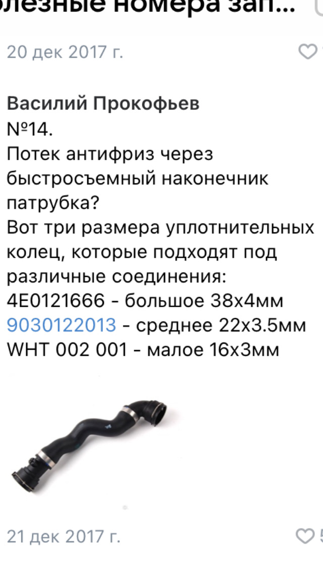 WHT002001 Кольцо уплотнительное (16x3) / VAG | Запчасти на DRIVE2