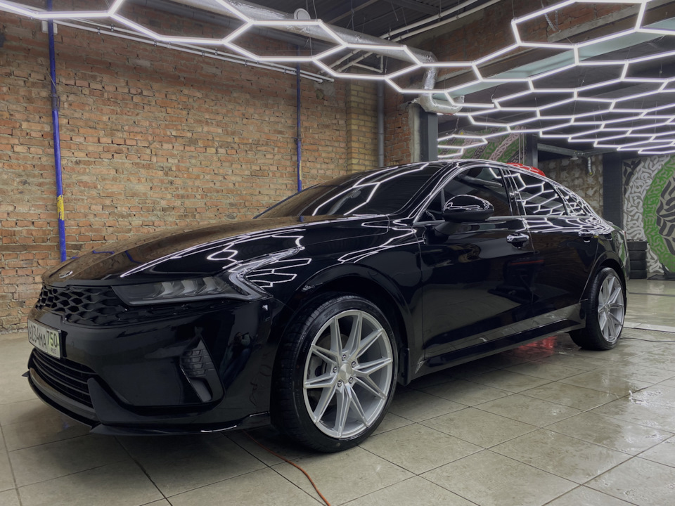Установка решетки киа к5 от гибридной версии — KIA K5 (3G), 2 л, 2021 ...