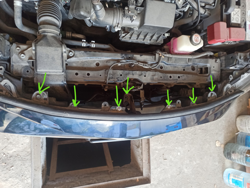 Установка сетки в бампер — Toyota Corolla Sport G, 1,8 л, 2018 года ...