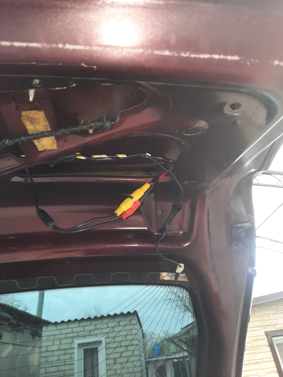Камера заднего вида на приору хетчбек — Lada Приора хэтчбек, 1,6 л ...