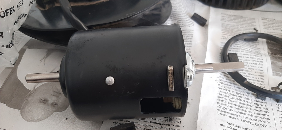 Моторчик печки от Газели на Москвич 2141 — Москвич 2141, 1,6 л, 1992 ...