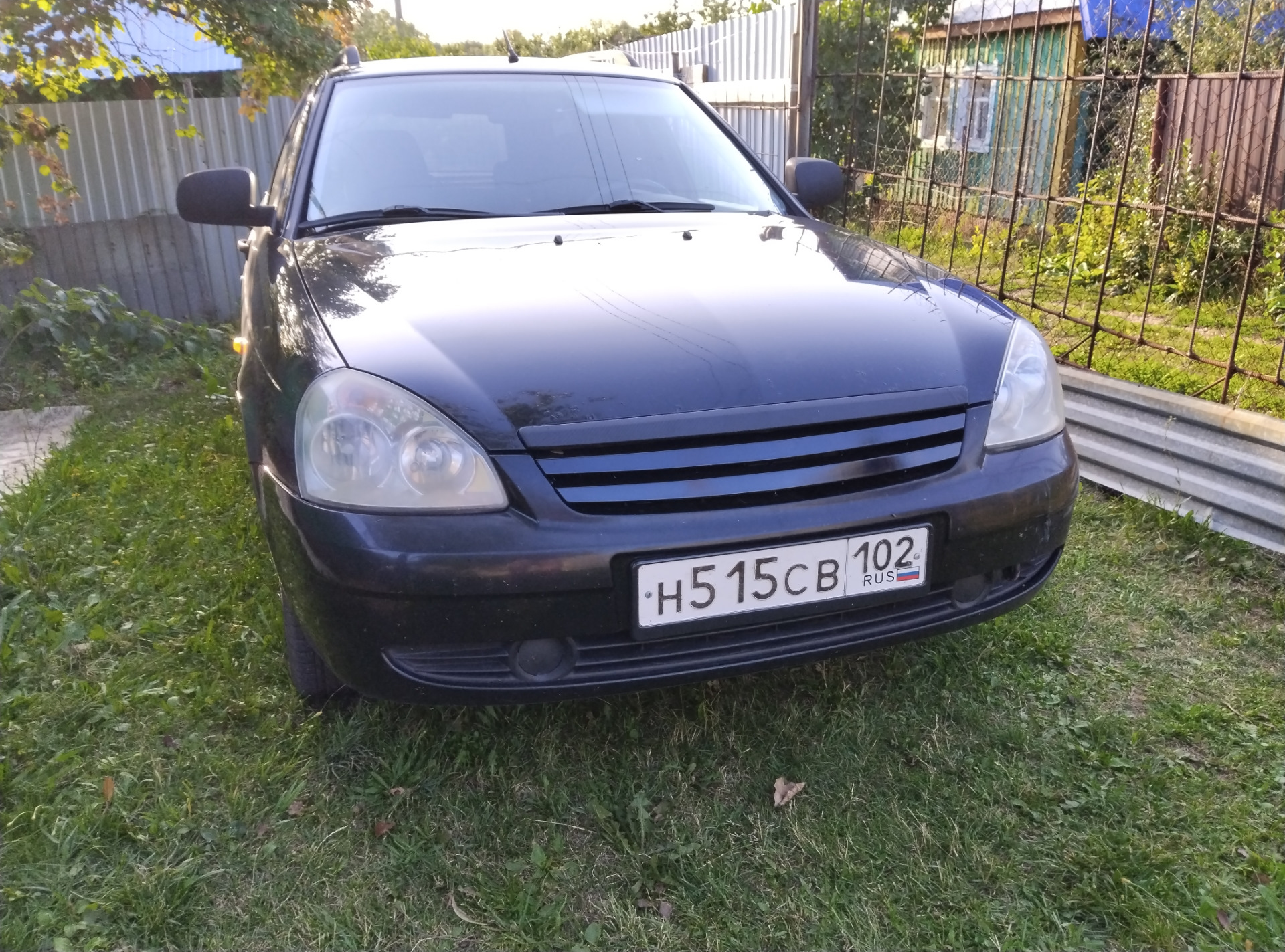 Покраска решетки радиатора в цвет кузова — Lada Приора универсал, 1,6 л ...