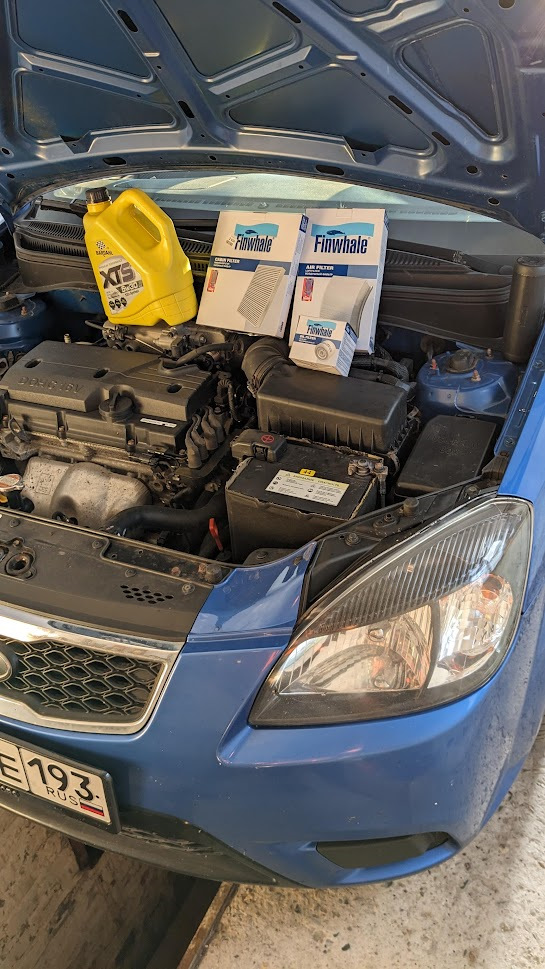 Плановое ТО N+1 — KIA Rio (2G), 1,4 л, 2011 года | плановое ТО | DRIVE2