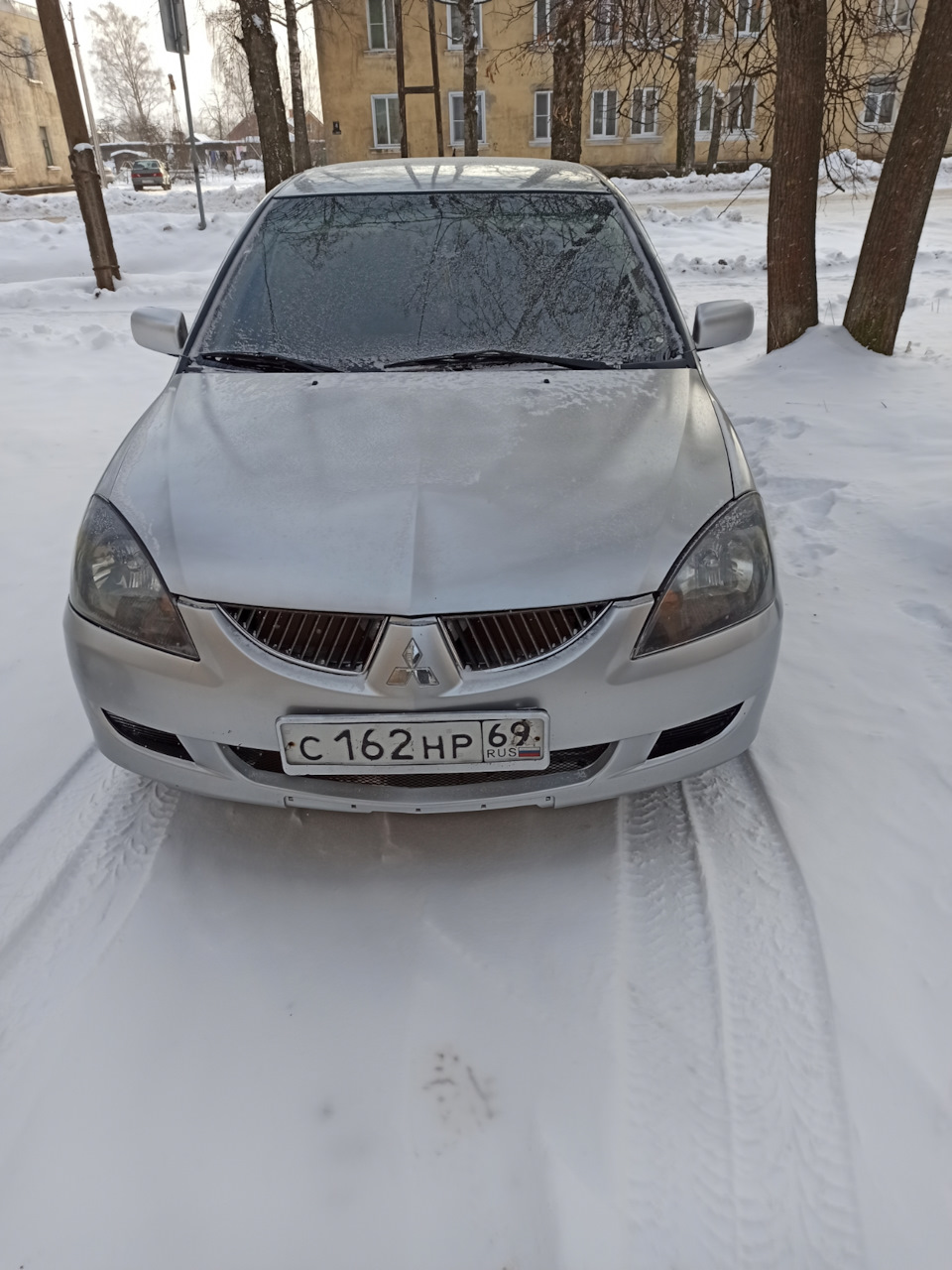 Фары с чёрной маской на Lancer 9 — Mitsubishi Lancer IX, 1,3 л, 2003 ...