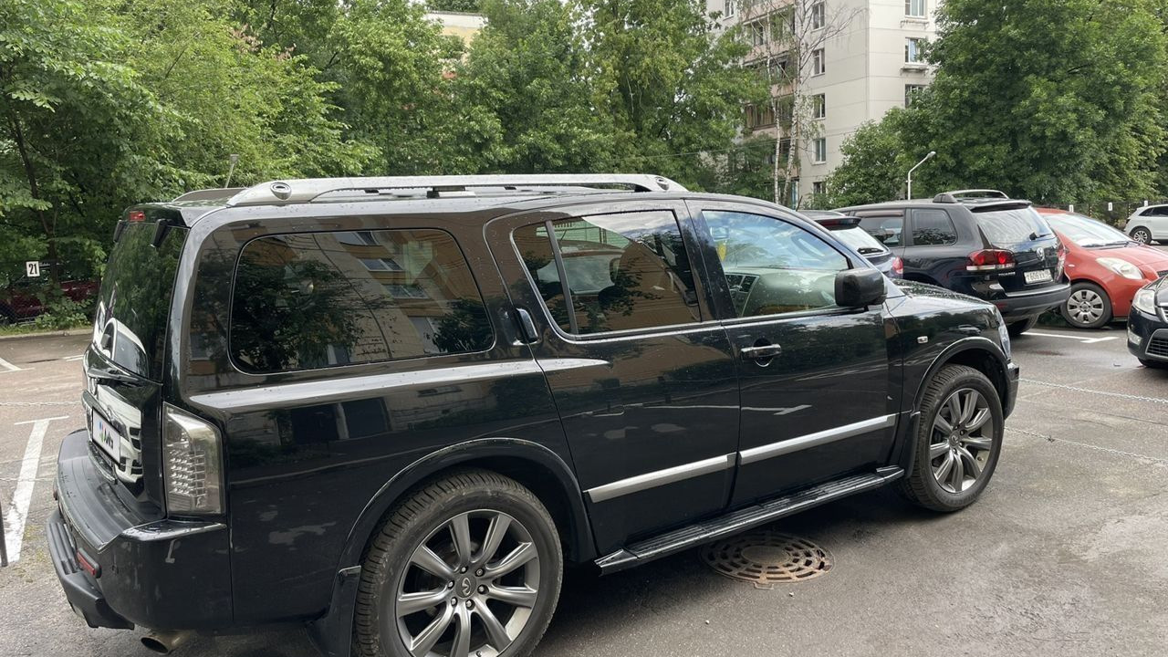 Infiniti QX56 (1G) 5.6 бензиновый 2008 | Бегемот-Авто Моего отца на DRIVE2