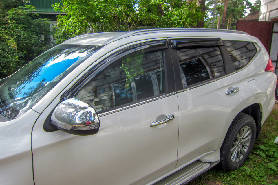 Мелочи в машину — ветровики — Mitsubishi Pajero Sport (3G), 2,4 л, 2019 ...