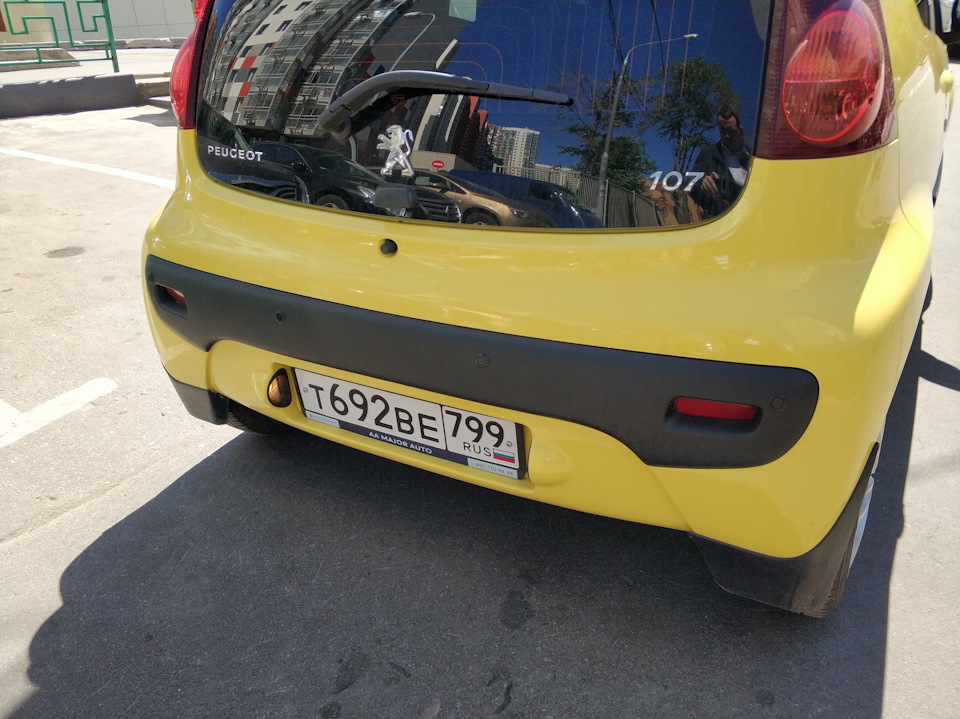 Парктроники установка — оК — Peugeot 107, 1 л, 2012 года | аксессуары ...