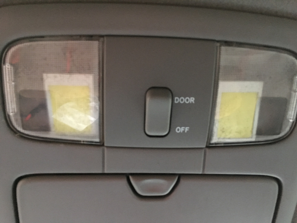 Замена лампочек, освещения салона. — Toyota Land Cruiser Prado 120 ...